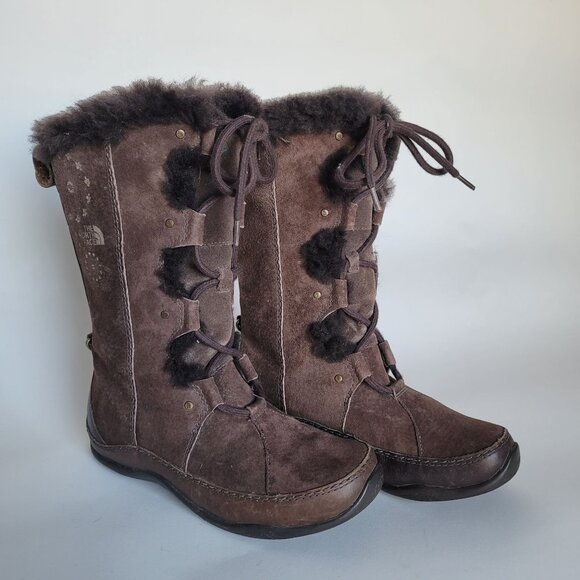 The North Face Shoes - The North Face Abby III Waterproof Suede Leather Winter Boots. Size US 6/EU 37